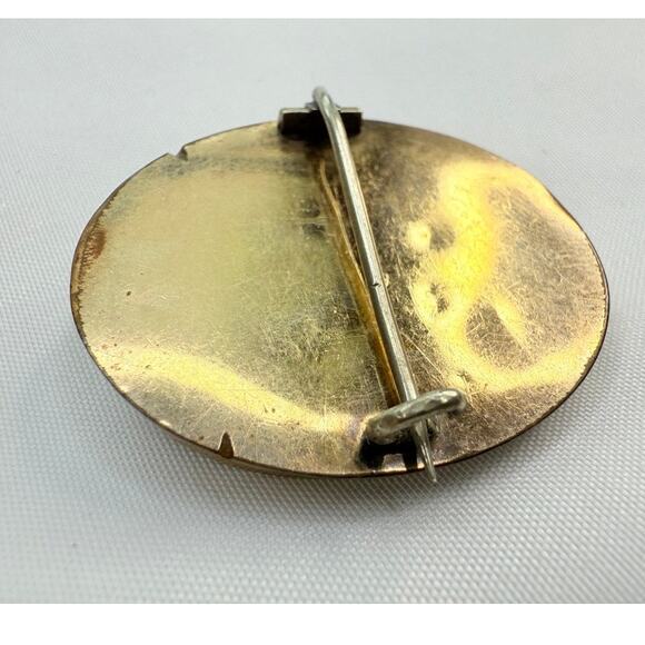 Victorian Grand Tour Bacchante Shell Cameo Brooch c. 1870 - Picture 6 of 9